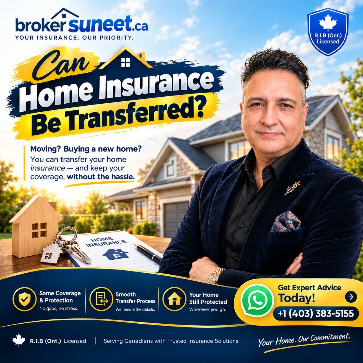 Can Home Insurance be transferred when moving in Ontario