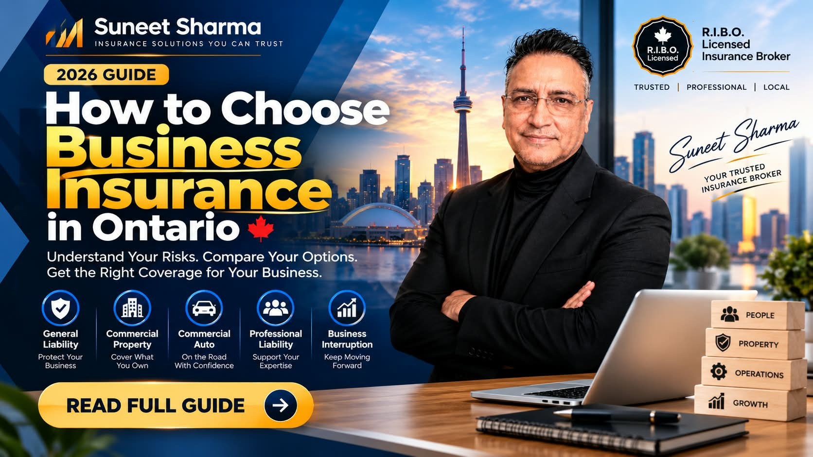 Business insurance ontario- Suneet Sharma